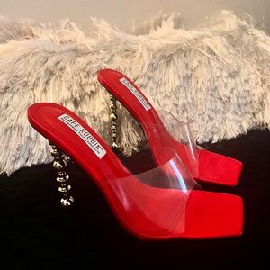 Candy Red Clear heels
